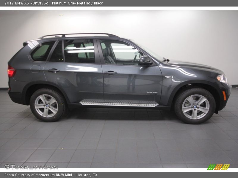 Platinum Gray Metallic / Black 2012 BMW X5 xDrive35d
