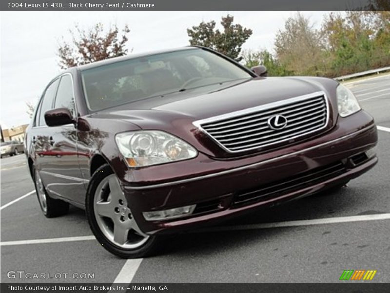 Black Cherry Pearl / Cashmere 2004 Lexus LS 430