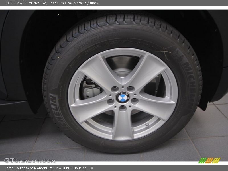 Platinum Gray Metallic / Black 2012 BMW X5 xDrive35d