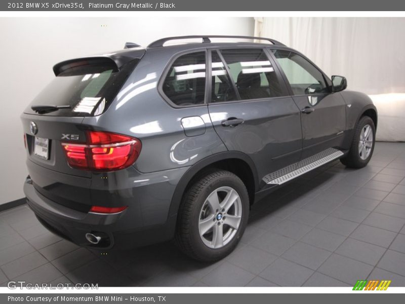 Platinum Gray Metallic / Black 2012 BMW X5 xDrive35d
