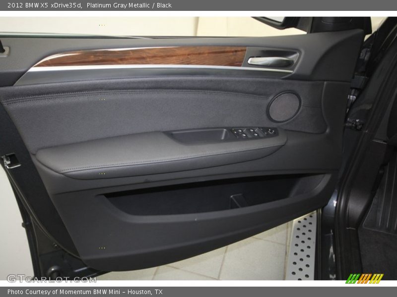 Platinum Gray Metallic / Black 2012 BMW X5 xDrive35d