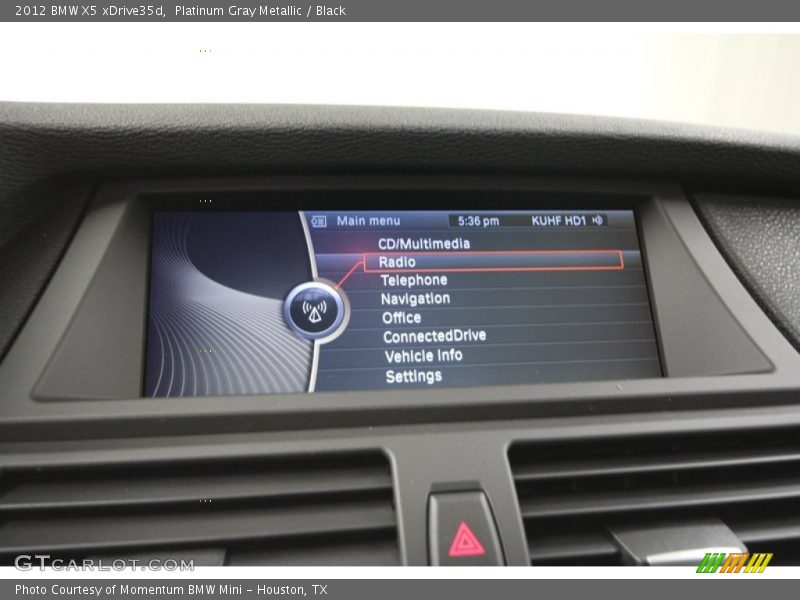 Platinum Gray Metallic / Black 2012 BMW X5 xDrive35d