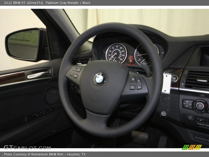 Platinum Gray Metallic / Black 2012 BMW X5 xDrive35d