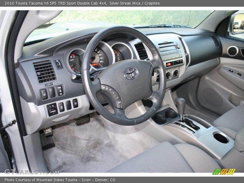 Graphite Interior - 2010 Tacoma V6 SR5 TRD Sport Double Cab 4x4 