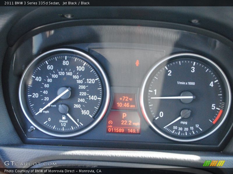 Jet Black / Black 2011 BMW 3 Series 335d Sedan