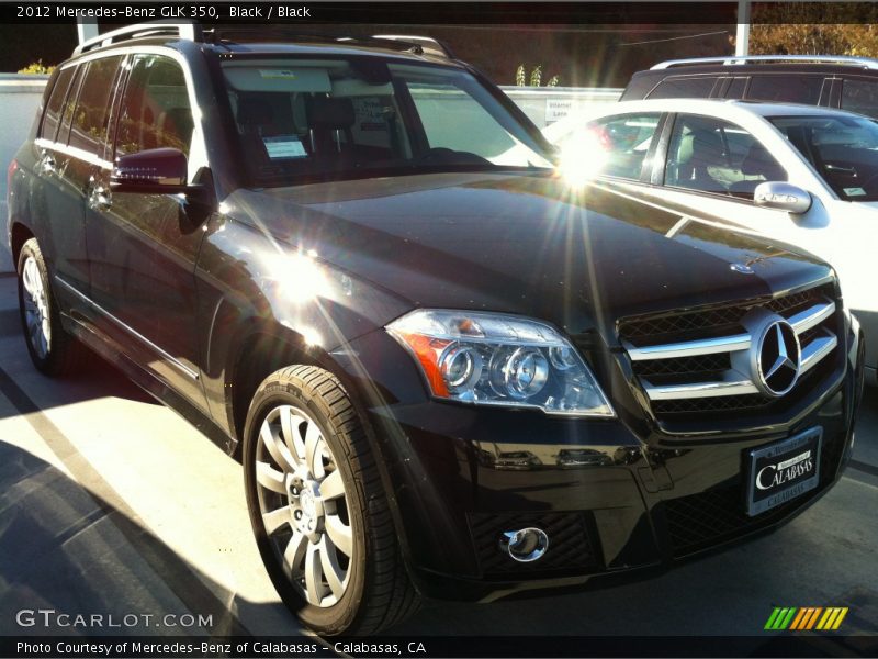 Black / Black 2012 Mercedes-Benz GLK 350