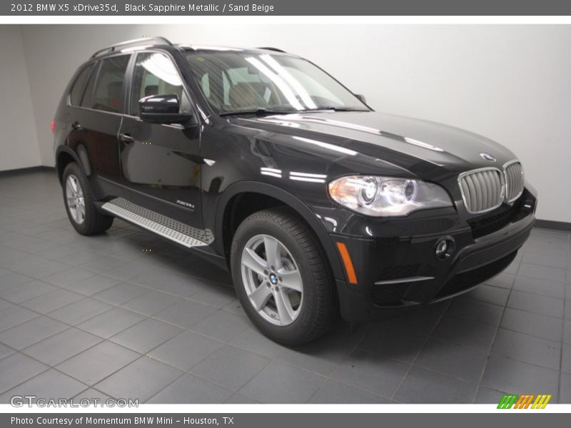 Black Sapphire Metallic / Sand Beige 2012 BMW X5 xDrive35d