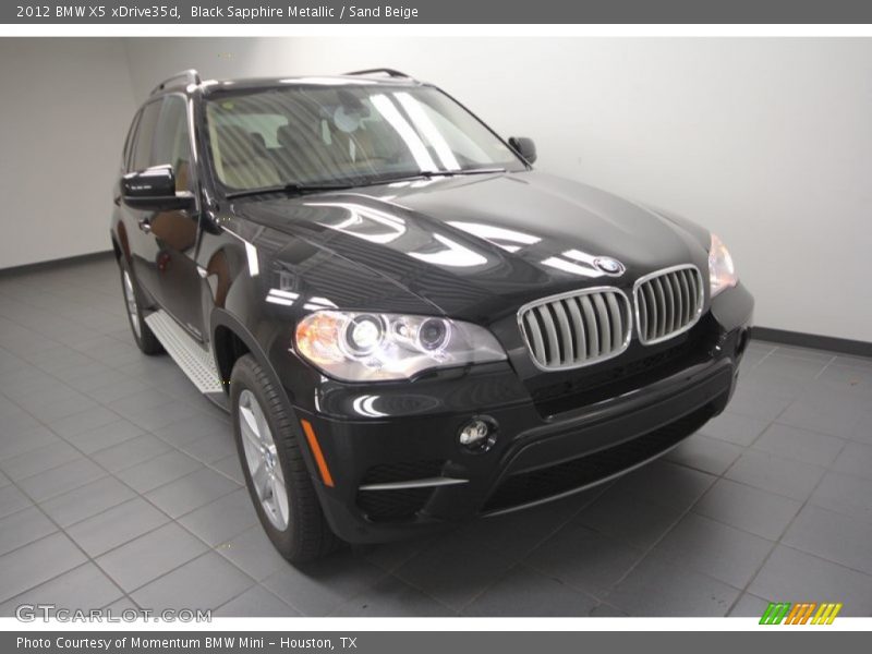 Black Sapphire Metallic / Sand Beige 2012 BMW X5 xDrive35d