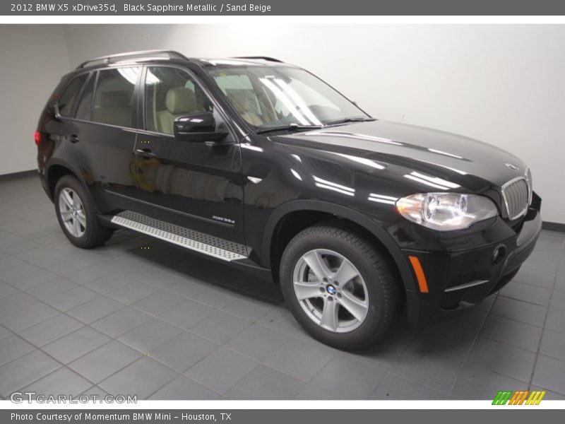 Black Sapphire Metallic / Sand Beige 2012 BMW X5 xDrive35d