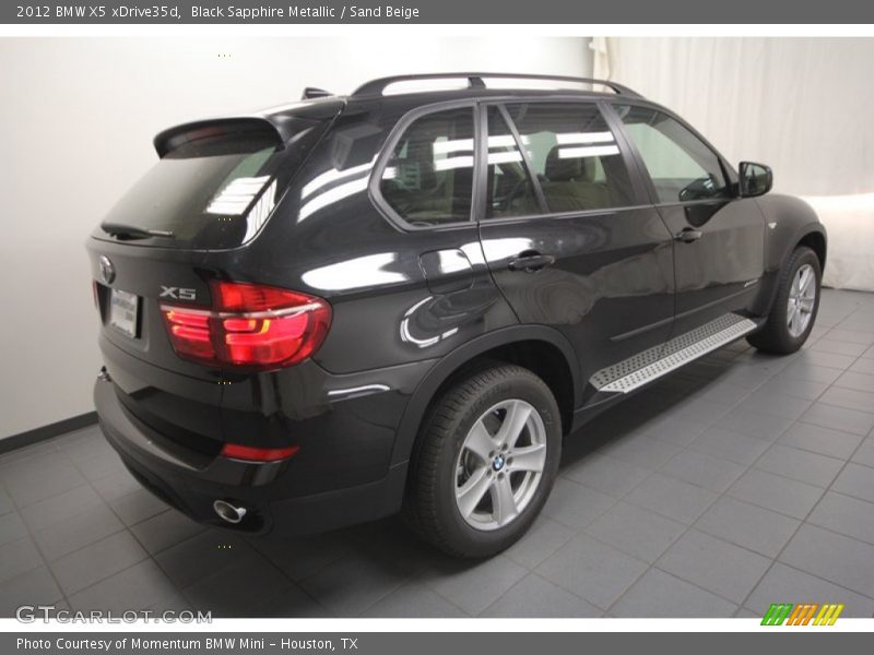 Black Sapphire Metallic / Sand Beige 2012 BMW X5 xDrive35d