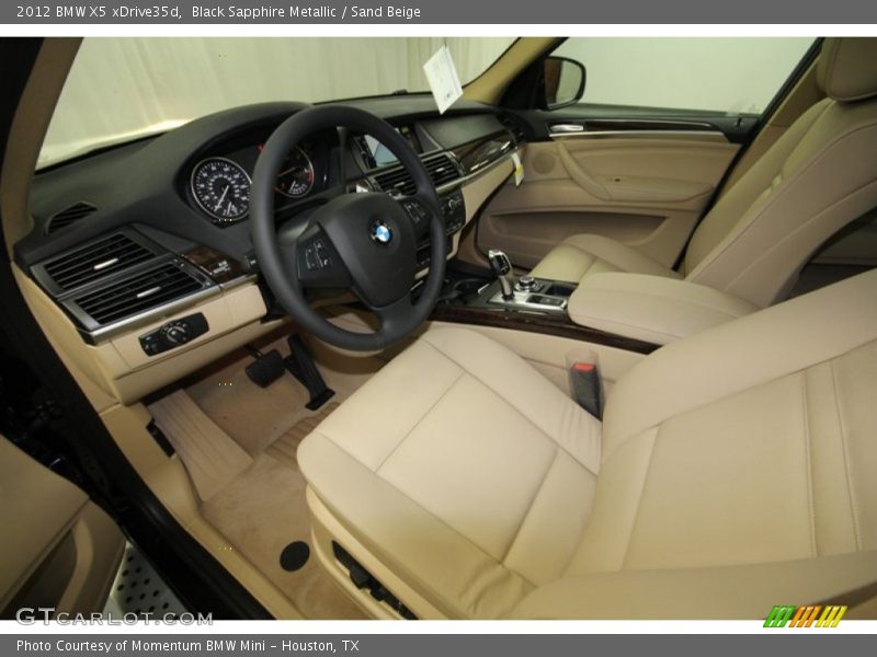 Black Sapphire Metallic / Sand Beige 2012 BMW X5 xDrive35d