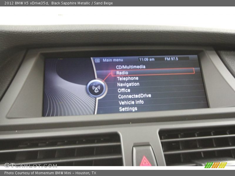 Black Sapphire Metallic / Sand Beige 2012 BMW X5 xDrive35d