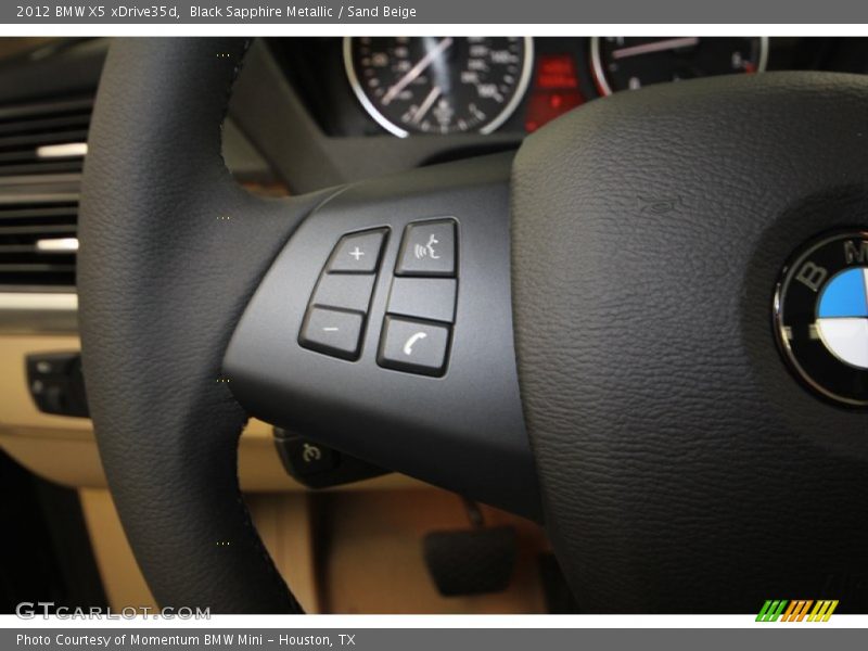 Black Sapphire Metallic / Sand Beige 2012 BMW X5 xDrive35d