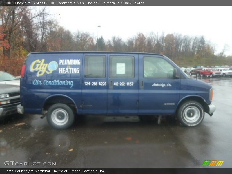 Indigo Blue Metallic / Dark Pewter 2002 Chevrolet Express 2500 Commercial Van