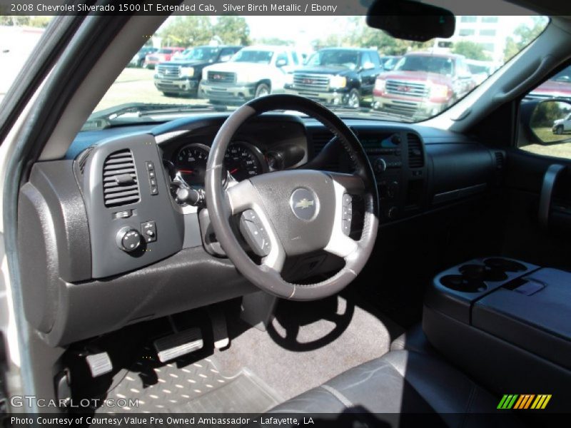 Silver Birch Metallic / Ebony 2008 Chevrolet Silverado 1500 LT Extended Cab