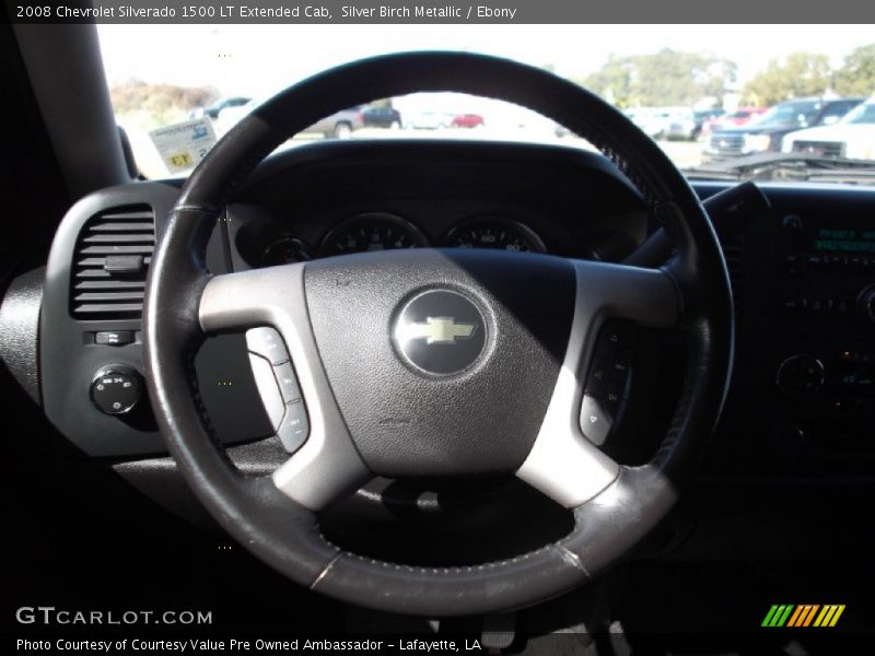 Silver Birch Metallic / Ebony 2008 Chevrolet Silverado 1500 LT Extended Cab