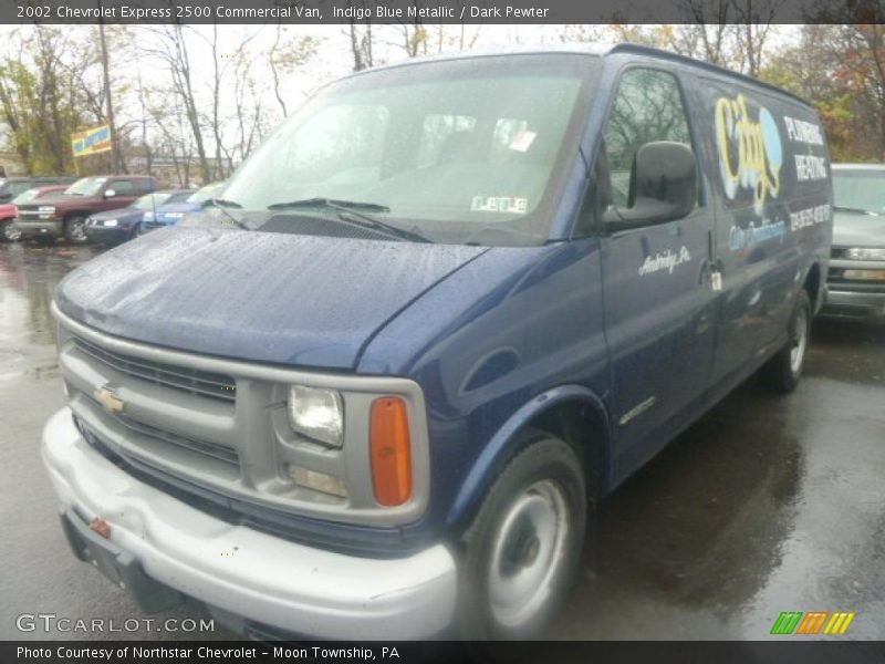 Indigo Blue Metallic / Dark Pewter 2002 Chevrolet Express 2500 Commercial Van