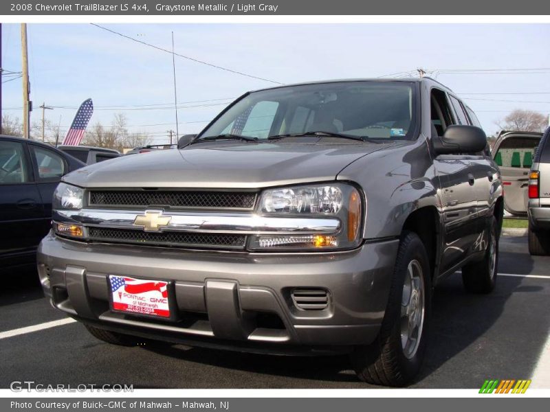 Graystone Metallic / Light Gray 2008 Chevrolet TrailBlazer LS 4x4