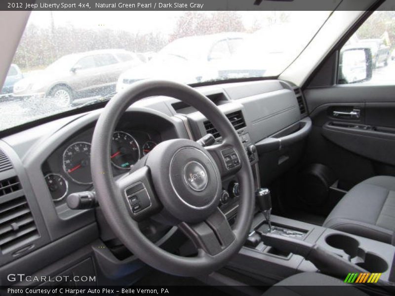 Natural Green Pearl / Dark Slate Gray 2012 Jeep Liberty Sport 4x4