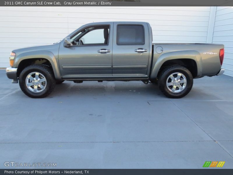  2011 Canyon SLE Crew Cab Gray Green Metallic