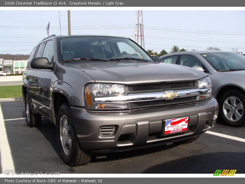 Graystone Metallic / Light Gray 2008 Chevrolet TrailBlazer LS 4x4