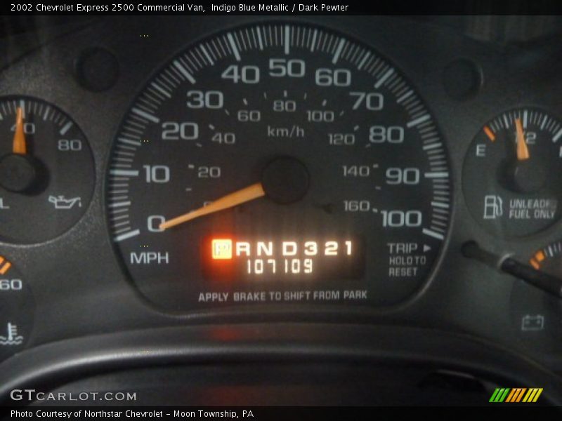 Indigo Blue Metallic / Dark Pewter 2002 Chevrolet Express 2500 Commercial Van