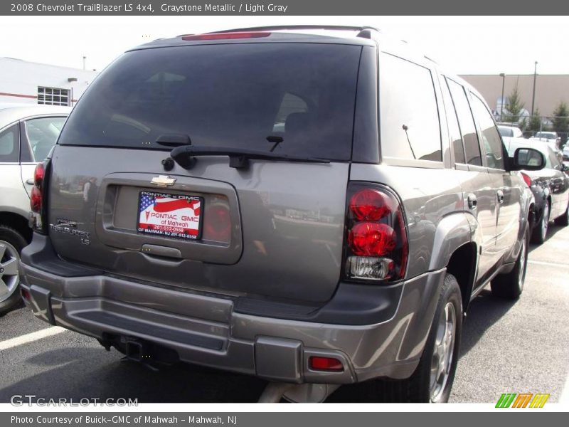 Graystone Metallic / Light Gray 2008 Chevrolet TrailBlazer LS 4x4