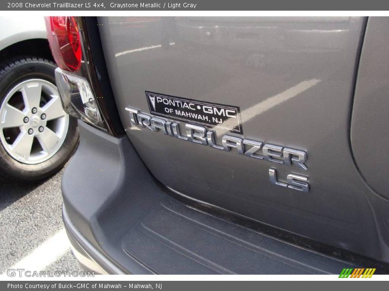 Graystone Metallic / Light Gray 2008 Chevrolet TrailBlazer LS 4x4