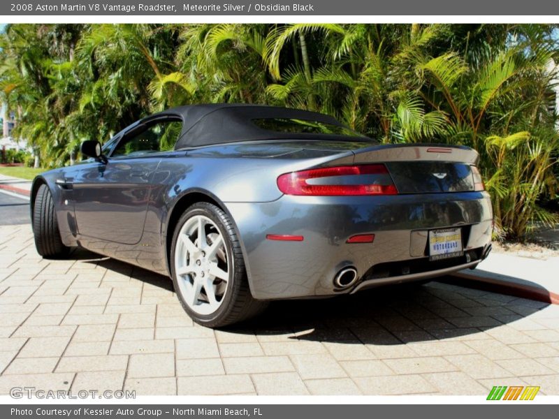Meteorite Silver / Obsidian Black 2008 Aston Martin V8 Vantage Roadster