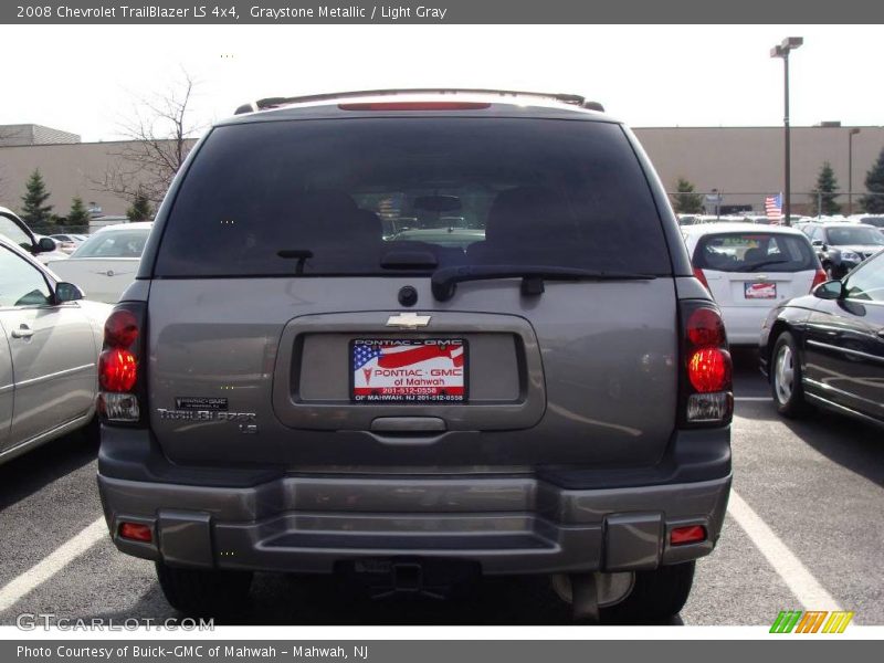 Graystone Metallic / Light Gray 2008 Chevrolet TrailBlazer LS 4x4