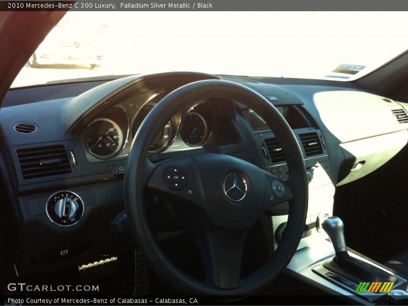 Palladium Silver Metallic / Black 2010 Mercedes-Benz C 300 Luxury