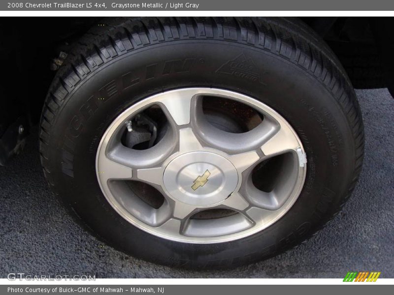 Graystone Metallic / Light Gray 2008 Chevrolet TrailBlazer LS 4x4