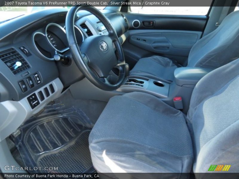 Silver Streak Mica / Graphite Gray 2007 Toyota Tacoma V6 PreRunner TRD Sport Double Cab