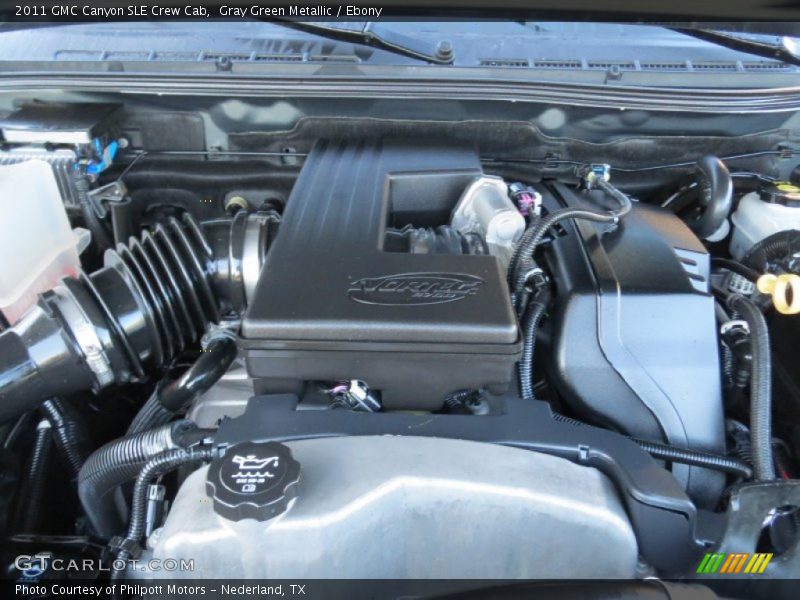 Gray Green Metallic / Ebony 2011 GMC Canyon SLE Crew Cab