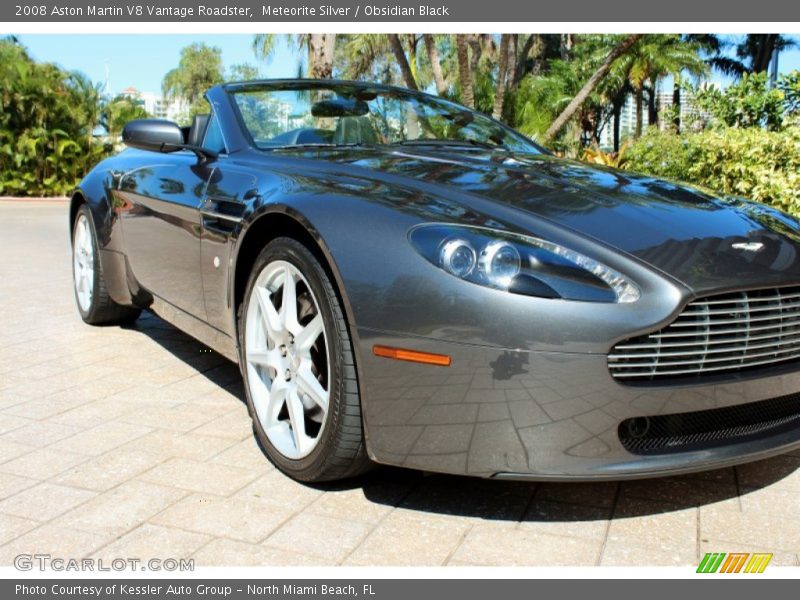 Meteorite Silver / Obsidian Black 2008 Aston Martin V8 Vantage Roadster