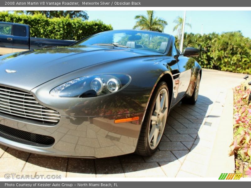 Meteorite Silver / Obsidian Black 2008 Aston Martin V8 Vantage Roadster