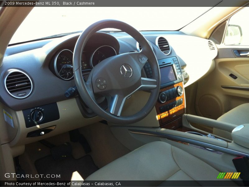 Black / Cashmere 2009 Mercedes-Benz ML 350