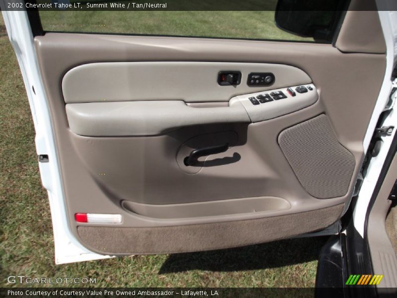 Summit White / Tan/Neutral 2002 Chevrolet Tahoe LT