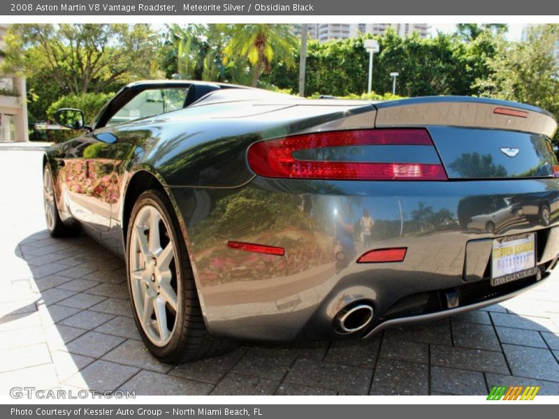 Meteorite Silver / Obsidian Black 2008 Aston Martin V8 Vantage Roadster