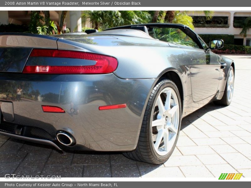 Meteorite Silver / Obsidian Black 2008 Aston Martin V8 Vantage Roadster