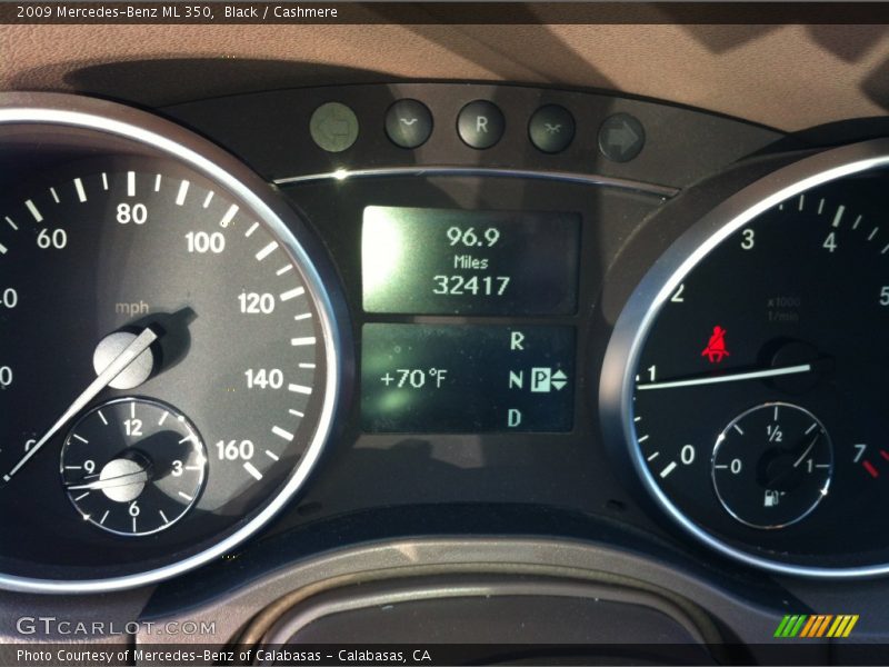 Black / Cashmere 2009 Mercedes-Benz ML 350