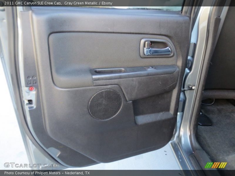 Gray Green Metallic / Ebony 2011 GMC Canyon SLE Crew Cab