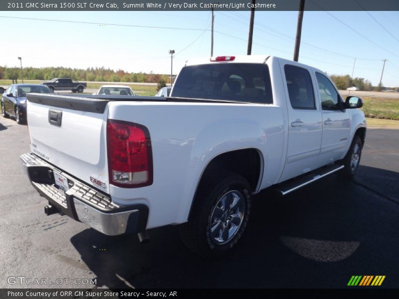 Summit White / Very Dark Cashmere/Light Cashmere 2011 GMC Sierra 1500 SLT Crew Cab