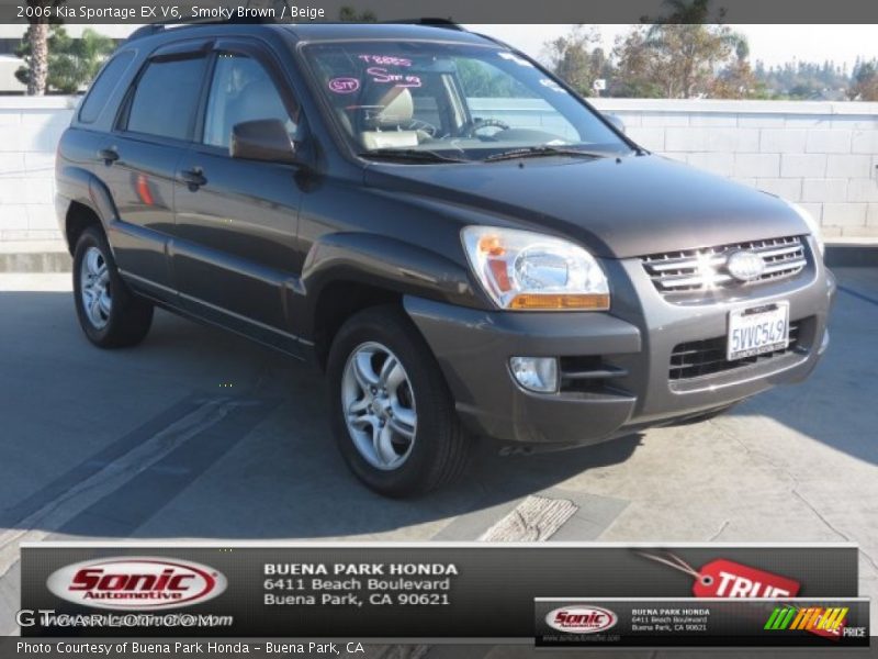 Smoky Brown / Beige 2006 Kia Sportage EX V6