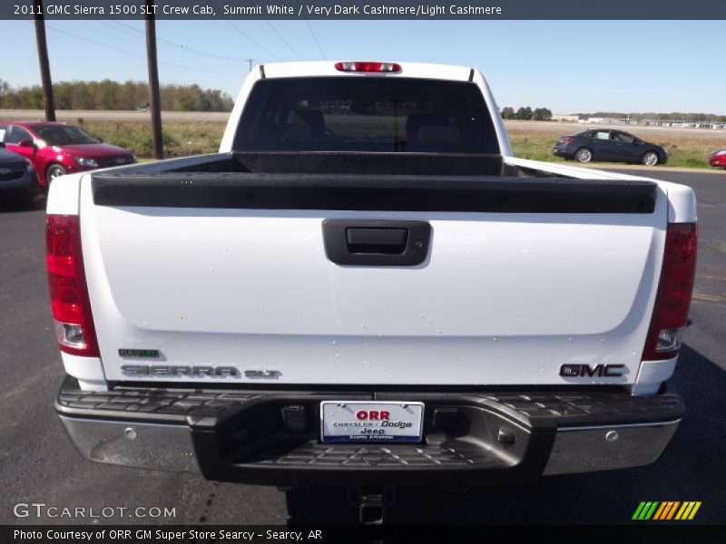 Summit White / Very Dark Cashmere/Light Cashmere 2011 GMC Sierra 1500 SLT Crew Cab