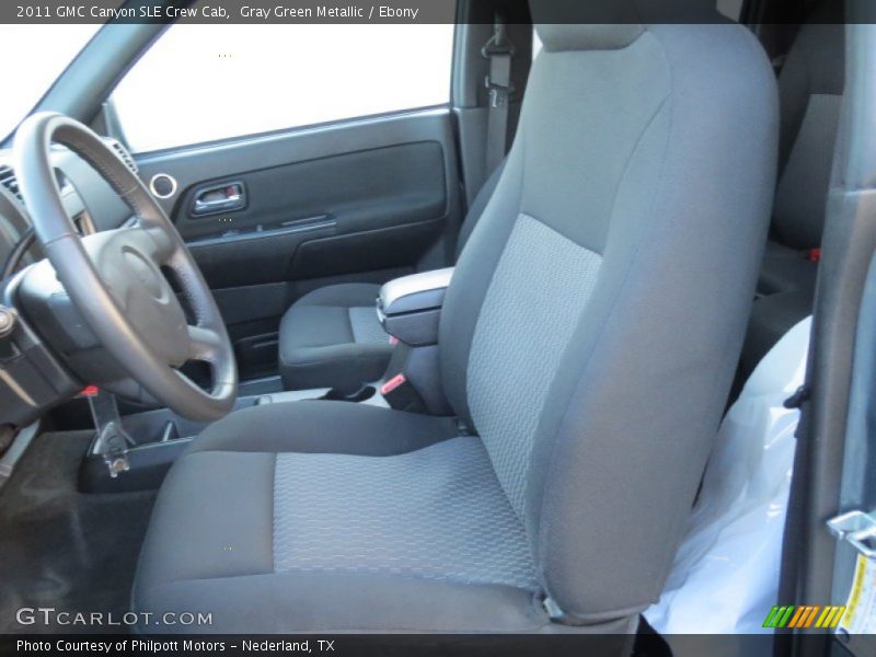 Gray Green Metallic / Ebony 2011 GMC Canyon SLE Crew Cab