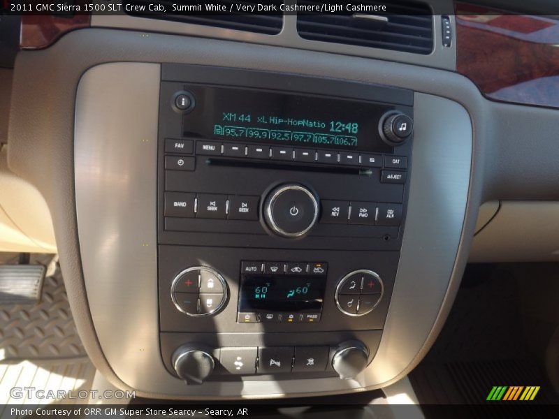 Summit White / Very Dark Cashmere/Light Cashmere 2011 GMC Sierra 1500 SLT Crew Cab