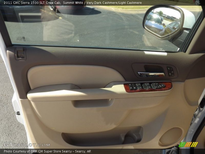 Summit White / Very Dark Cashmere/Light Cashmere 2011 GMC Sierra 1500 SLT Crew Cab