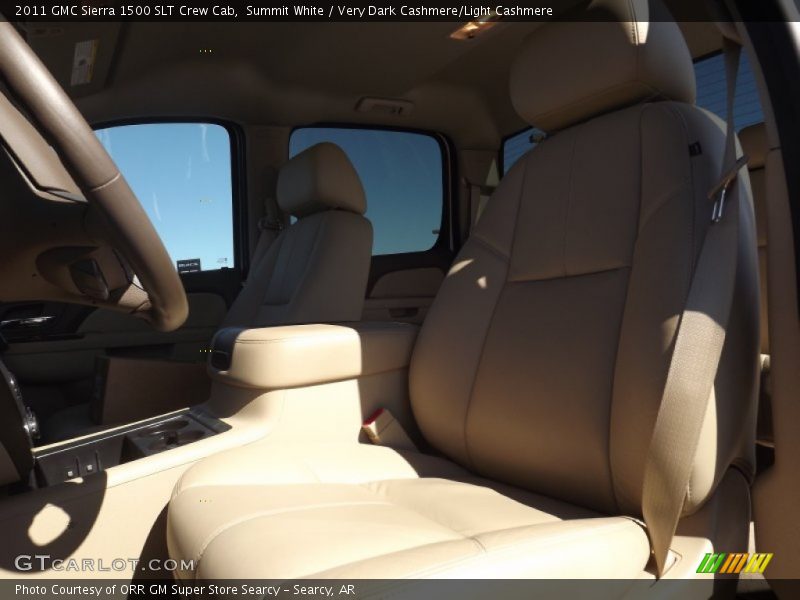 Summit White / Very Dark Cashmere/Light Cashmere 2011 GMC Sierra 1500 SLT Crew Cab