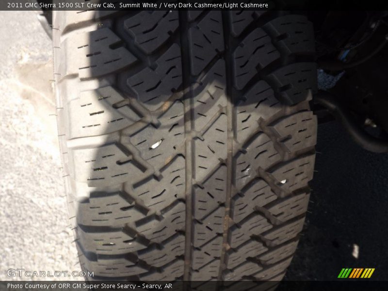 Summit White / Very Dark Cashmere/Light Cashmere 2011 GMC Sierra 1500 SLT Crew Cab